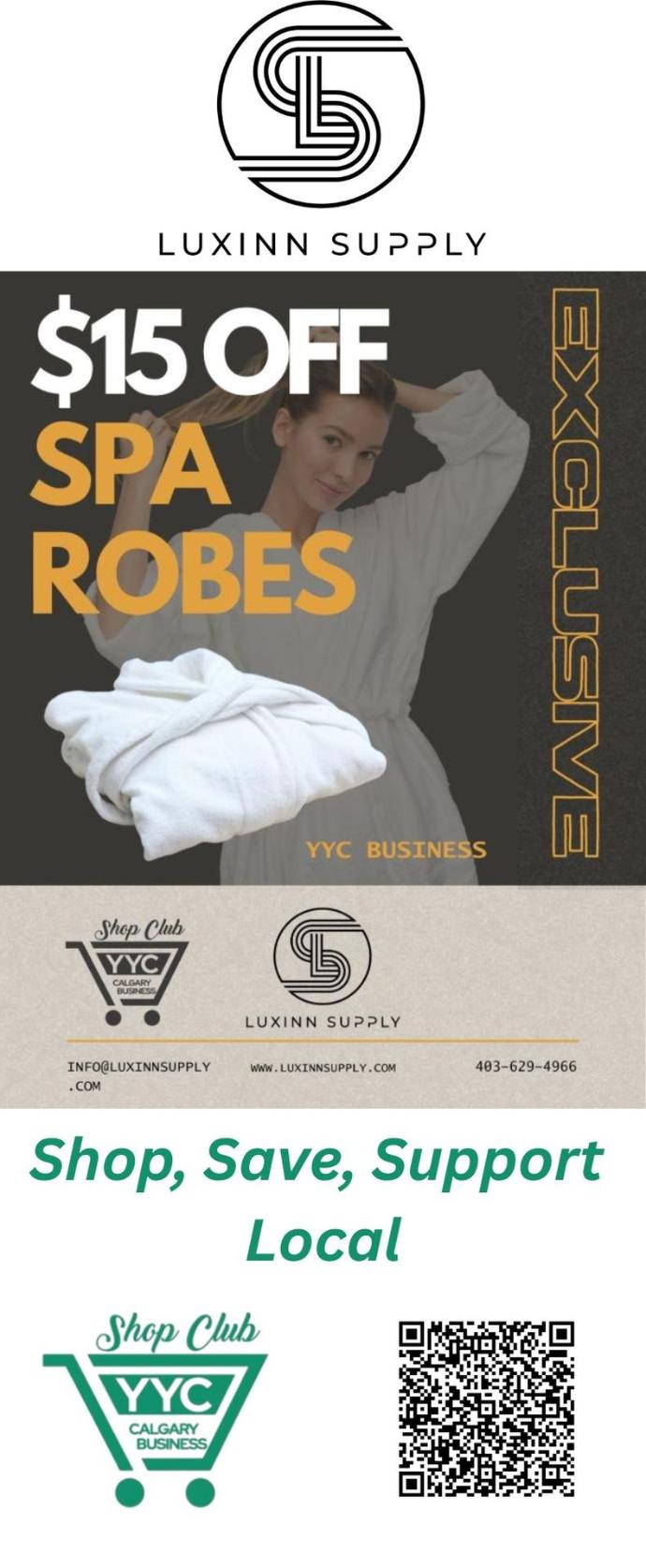 $15 off Spa Robes